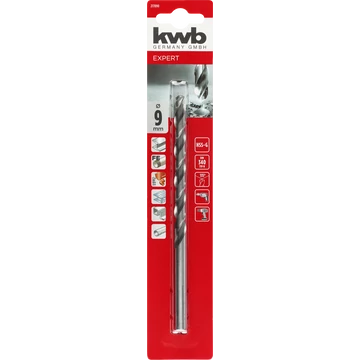 KWB EXPERT HSS-G SILVER STAR LONG TWIST METAL DRILL  bliszteres hosszú fémfúrószár  175/115  9,0 mm   49217090