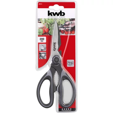 KWB PROFESSIONAL HOUSEHOLD SCISSORSINOX univerzális háztartási olló  205 mm     49020721