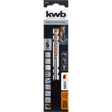 KWB PROFESSIONAL TCT EASY CUT MULTI-MATERIAL DRILL BIT hengeres befogású multi-material fúrószár   100/60 x 6.0 mm  49048660