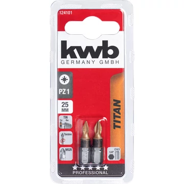 KWB TITAN MRG PZ1 torziós behajtó bit 25 mm   2 db       49124101