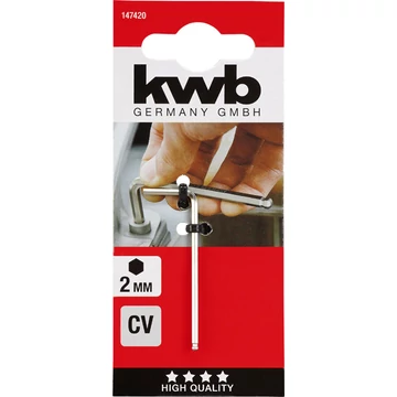 KWB EXPERT HEXAGON KEY gömbvégű imbuszkulcs     2,0 mm   49147420
