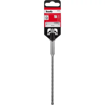 KWB EXPERT HM, TCT HB4X SDS PLUS HAMMER DRILL BIT 
négy élű vasbeton fúrószár  
160/100 x 5,5 mm
49260155