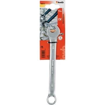 KWB PROFESSIONAL CrV COMBINATION SPANNER  csillag-villáskulcs  13 mm    49460213