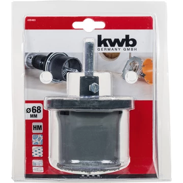 KWB EXPERT TCG, TCT HOLESAW TUNGSTEN CARBIDE GRITTED, WITH ARBOR AND PILOT DRILL koronafúró klt. 3 db 68 x 55 mm   49499463