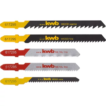 KWB CLASSIC JIGSAW BLADE SET FOR WOOD and METALszúrófűrészlap klt 5 db     49617295