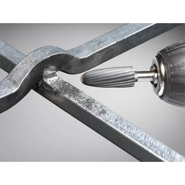KWB EXPERT HSS CONICAL ROUNDED POINT ROTARY RASP
hengeres befogású turbómaró fémekhez
profil: gömbölyített végü kúp
12 x 31 x 6 mm