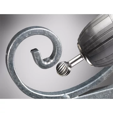 KWB EXPERT HSS SPHERICAL ROTARY RASP
 hengeres befogású turbómaró fémekhez
profil: gömb
12 x 12 x 6 mm