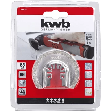 KWB PROFI DIAMOND HALF ROUND BLADE multi-szerszám gyémánt félkör vágópenge  65 x 12 mm   49709546