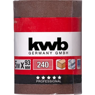 KWB EXPERT ABRASIVE WOOD & METAL ROLL  folyóméteres csiszolószalag  G240  93 mm x 5 m  49817724