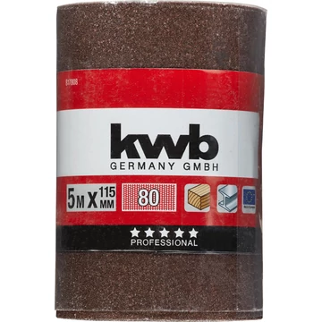 KWB EXPERT ABRASIVE WOOD & METAL ROLL  folyóméteres csiszolószalag  G80  115 mm x 5 m   49817808