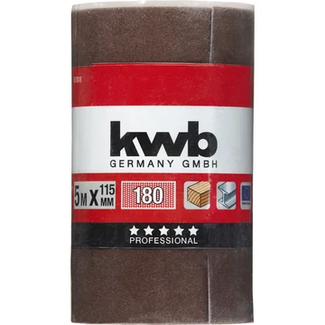 KWB EXPERT ABRASIVE WOOD & METAL ROLL  folyóméteres csiszolószalag  G180  115 mm x 5 m    49817818