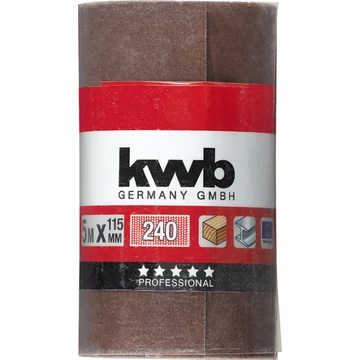 KWB EXPERT ABRASIVE WOOD & METAL ROLL  folyóméteres csiszolószalag  G240  115 mm x 5 m   49817824