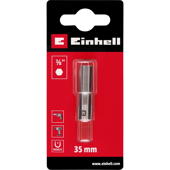 EINHELL CLASSIC INOX STEEL SHORTY BITHOLDER rövid, mágneses, rozsdamentes bittartó  35 mm  49133100