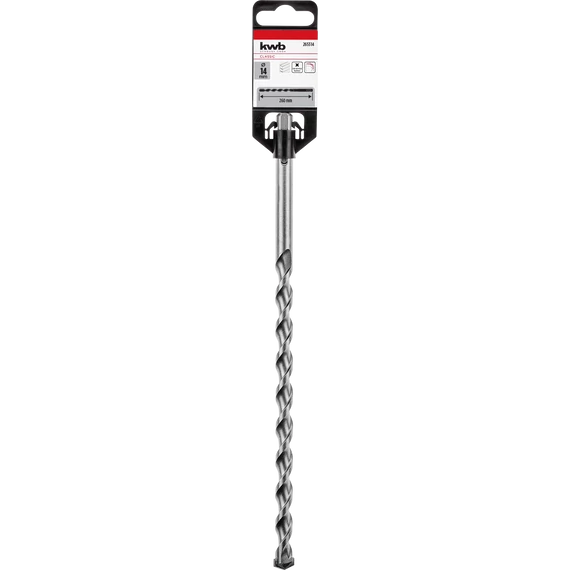 KWB CLASSIC HM, TCT SDS Plus HB2 HAMMER DRILL BIT  két élű fúrószár   260/210 x 14 mm    49265314