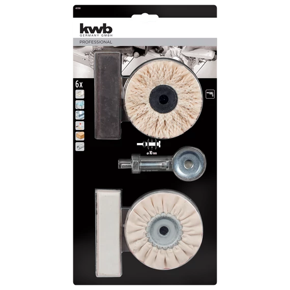KWB PROFESSIONAL STANDARD POLISHING SET szabványos A1382 : G1402ó készlet 6 részes    49485300