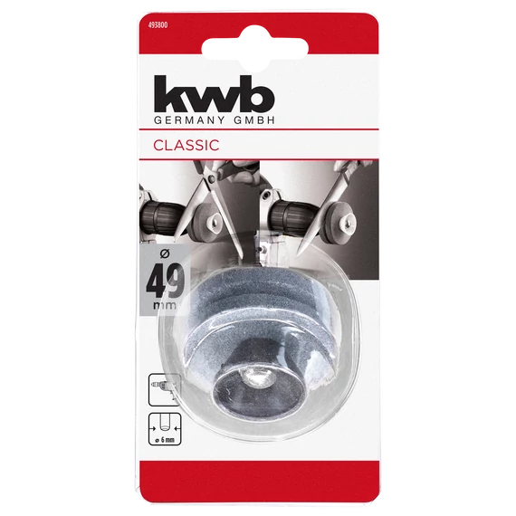KWB CLASSIC KNIFE AND SCISSOR SHARPENER kés- és olló élező köszörűkő   befogás: 6 mm   49493800