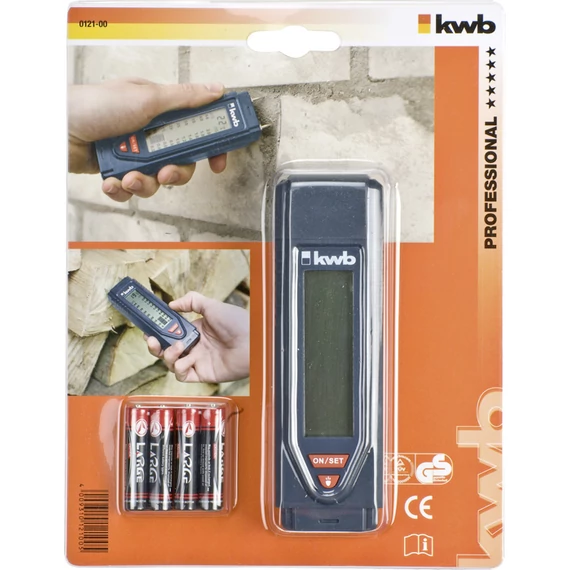 KWB PROFESSIONAL DAMP METER FOR WOOD AND BUILDING MATERIALS   fa, tűzifa, falazat nedvességmérő     49012100
