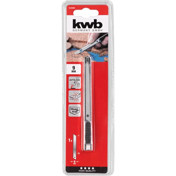KWB EXPERT INOX SNAP-OFF BLADE KNIFE   fémházas kés 9 mm    49014909
