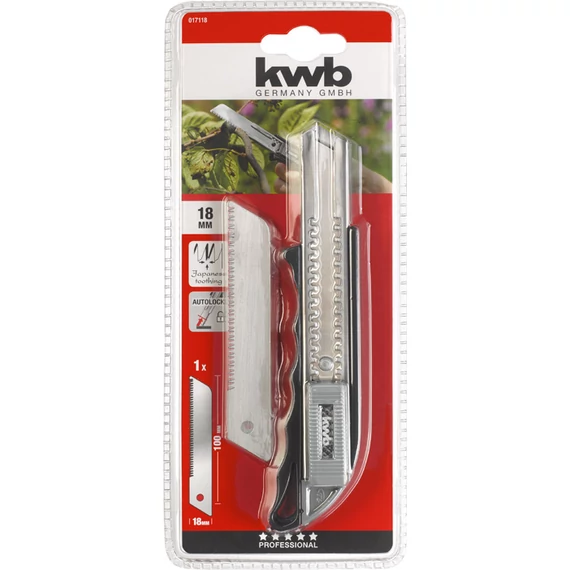 KWB PROFESSIONAL KNIFE SET WITH JAPANESE BLADE  ipari japán pengés kés  18 x 100 mm    49017118