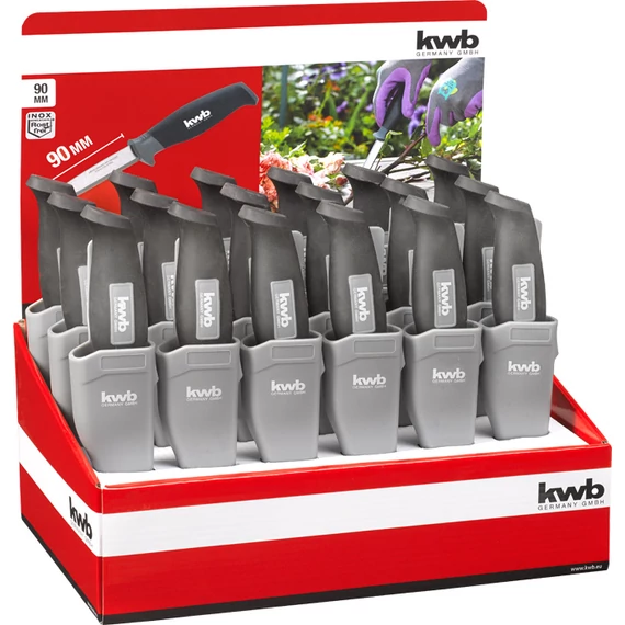 KWB EXPERT OUTDOOR AND GARDEN KNIFE WITH QUIVERb  kerti kés  220 mm    49021700