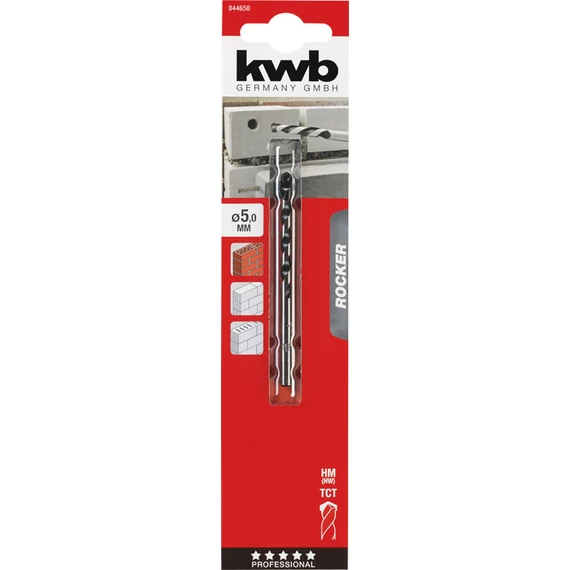 KWB EXPERT HM, TCT ROCKER® CONCRETE AND MASONRY DRILL BIT  hengeres kőzetfúrószár  85/50 x 5,0 mm   49044650