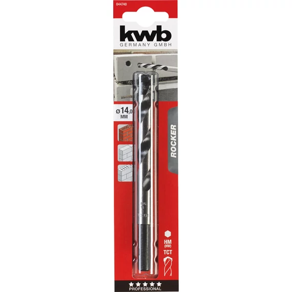 KWB EXPERT HM, TCT ROCKER® CONCRETE AND MASONRY DRILL BIT hengeres kőzetfúrószár  150/90 x 14,0 mm  49044740