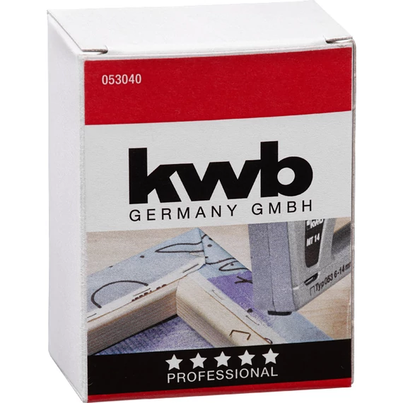 KWB PROFI HIGH QUALITY STEEL STAPLES Type 053 tűzőkapocs 11,4 x 4 mm  5000 db  49053040