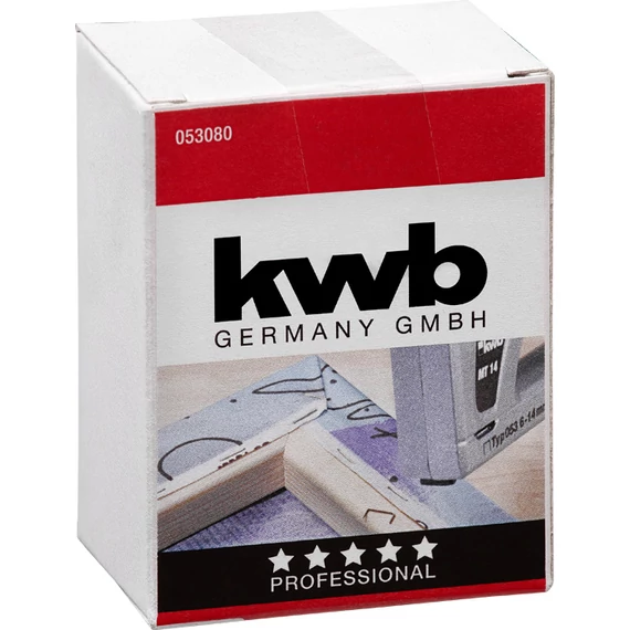 KWB PROFI HIGH QUALITY STEEL STAPLES Type 053 tűzőkapocs 11,4 x 8 mm  5000 db 49053080