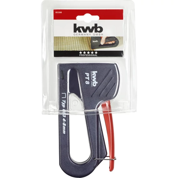 KWB PROFESSIONAL HAND TACKER BLUE TACK PT 8 kézi tűzőgép, kapocs: Type 053  4-8 mm  49053308