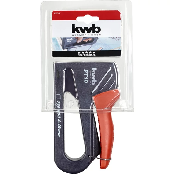 KWB PROFESSIONAL HAND TACKER BLUE TACK PT 10 kézi tűzőgép, kapocs: Type 053  4-10 mm  49053310