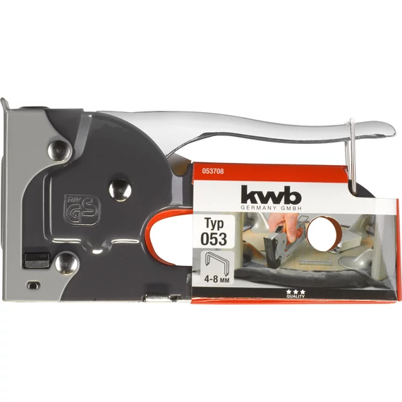 KWB STANDARD HAND TACKER TACK 80 kézi tűzőgép, kapocs: Type 053  4-8 mm  49053708
