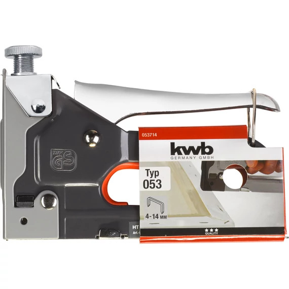 KWB STANDARD HAND TACKER TACK 140 kézi tűzőgép, kapocs: Type 053  4-14 mm  49053714