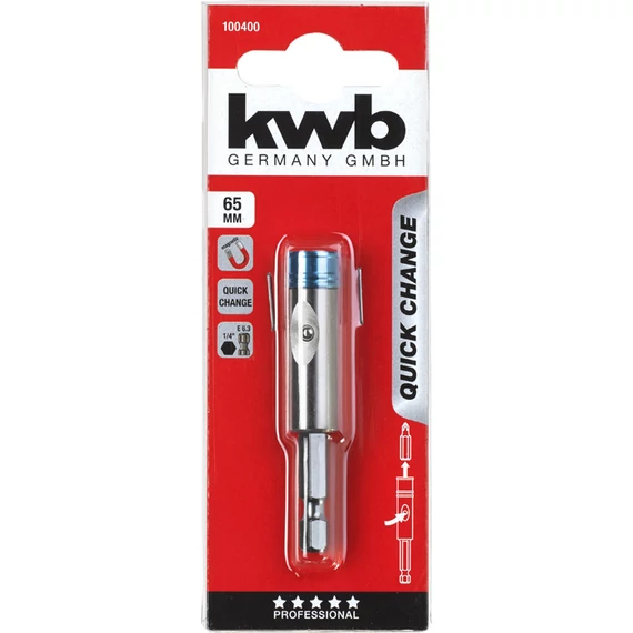 KWB EXPERT QUICK CHANGE BITHOLDER egy gombos, mágneses bittartó adapter  65 mm   49100400