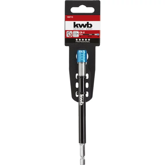 KWB EXPERT QUICK CHANGE, QUICK-RELEASE LONG BITHOLDER mágneses hosszú bittartó adapter 1/4"  ISO 1173, E 6.3  150 mm  49100715