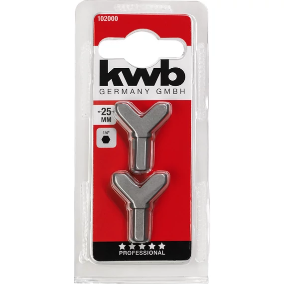 KWB CLASSIC "Y" BIT SET mennyezethorog és szárnyas anya behajtó bit  2 db  49102000 