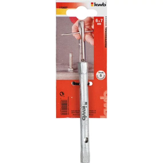KWB PROFESSIONAL HEXAGON TUBE SOCKET WRENCH csőkulcs    6 - 7 mm   49110607