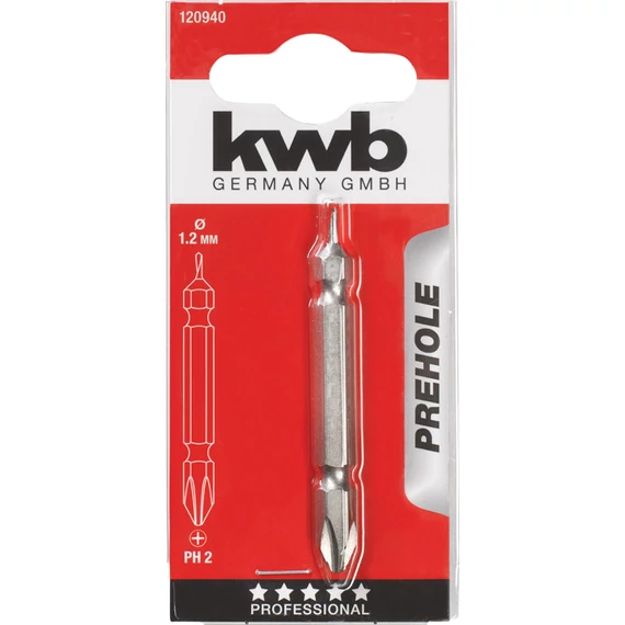 KWB EXPERT PREHOL BIT  PH2 behajtó bit és a fúró kombinációja  49120940 