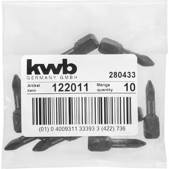 KWB TORSION MRG PH1 torziós behajtó bit 25 mm  10 db   49122011