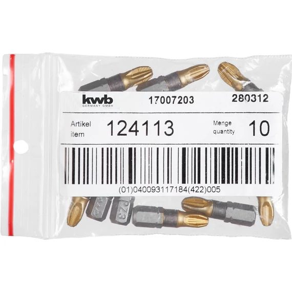 KWB TITAN MRG PZ3 torziós behajtó bit 25 mm  10 db      49124113