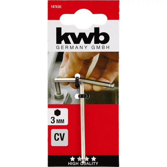 KWB EXPERT HEXAGON KEY gömbvégű imbuszkulcs     3,0 mm   49147430