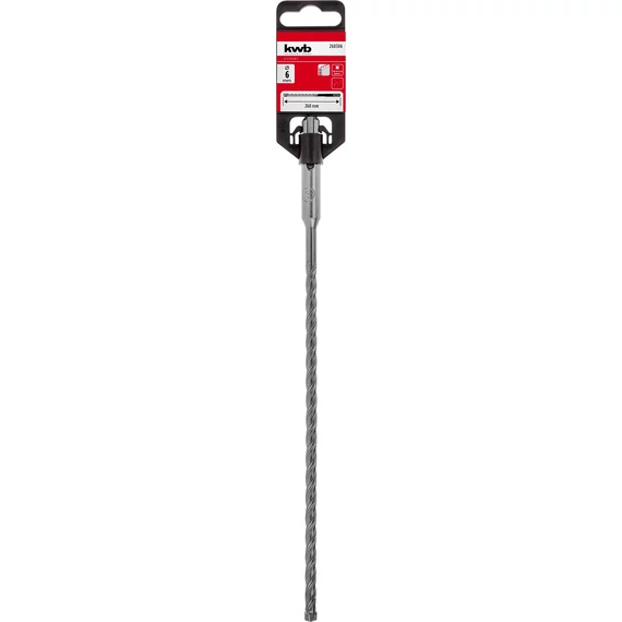 KWB EXPERT HM, TCT HB4X SDS PLUS HAMMER DRILL BIT 
négy élű vasbeton fúrószár  
260/200 x 6 mm
49260306