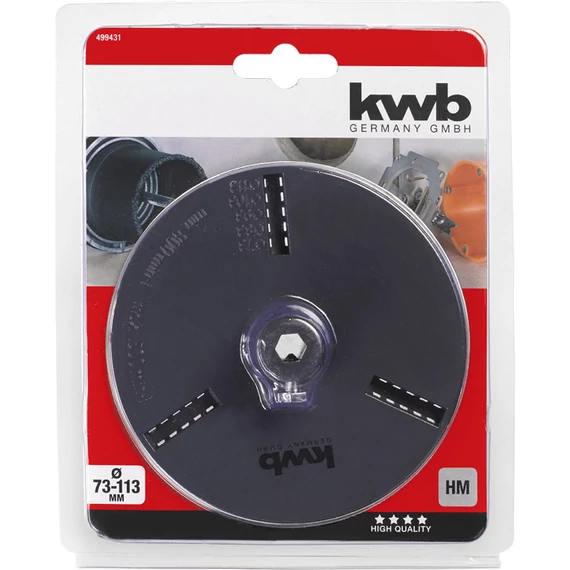 KWB EXPERT ARBOR FOR TUNGSTEN CARBIDE GRITTED HOLESAWS koronafúró adapter  73-103 mm   49499431