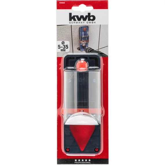 KWB EXPERT WATER FEED SYSTEM AND DRILL GUIDE FOR DIAMOND HOLESAWS csapos koronafúróhoz víz adagoló, vákuum rögzítéssel, Ø 5 és 35 mm   49499800