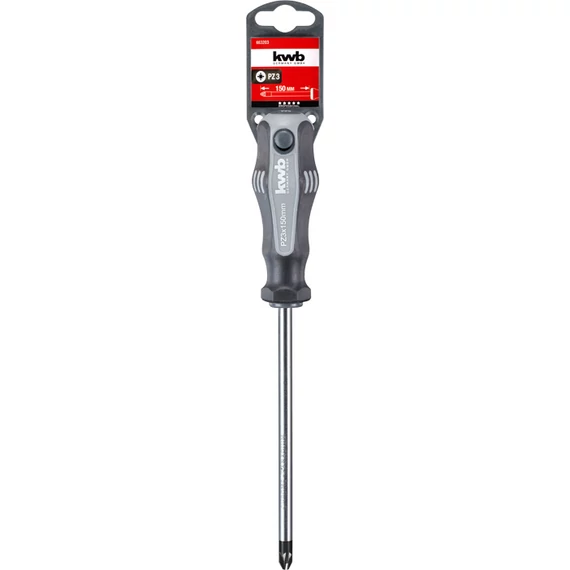 KWB PROFESSIONAL CrV ENGINEER´S SCREWDRIVERS POZIDRIV  matt krómozott CrV acél csavarhúzó  PZ3 x 150 mm  49663203