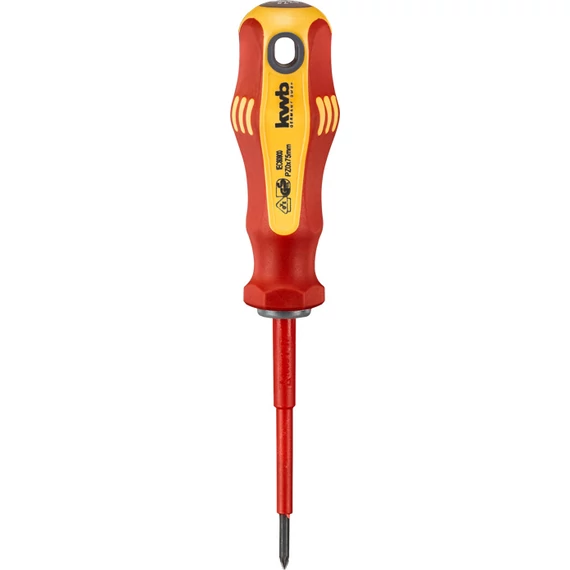 KWB PROFESSIONAL GS VDE INSULATED 1000V POZIDRIV SCREWDRIVER
PZ0  75 mm