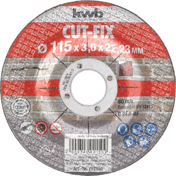 KWB EXPERT CUT-FIX® CUTTING DISC FOR STONE  115 x 22,23 x 3,0 mm 