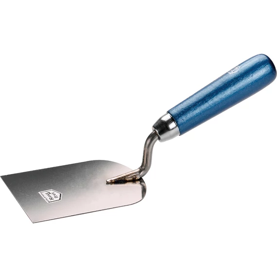 KWB PROFESSIONAL INOX PLASTERING SPATULA TROWEL
gipszelő INOX kőműves-vakolókanál lakkozott fa markolattal,
ideális bonyolult befejező munkákhoz, gipszeléshez, minden típusú habarcs és vakoló anyaghoz
110 x 80 mm  német gyártás