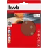 Kép 1/3 - KWB EXPERT QUICK-STICK ALUMINIUM OXIDE SANDING DISCK for WOOD & METAL  tépőzáras csiszolókorong 5 db 125 mm  G180    49491918