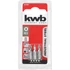 Kép 2/4 - KWB INDUSTRIAL STEEL MRG PZ1 behajtó bit 25 mm  3 db    49121101