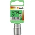 Kép 1/2 - KWB PROFESSIONAL CrV PROFI SOCKETS 3/8" DRIVE  matt króm dugófej  14.0 mm   49372214